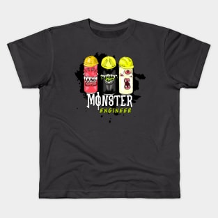 Monster Engineer Funny Creature for Engineering Kids T-Shirt